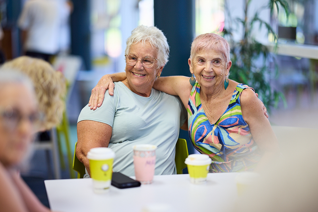 Arena Joondalup Aqua Class Members enjoying a coffee together in the Lemontree Cafe