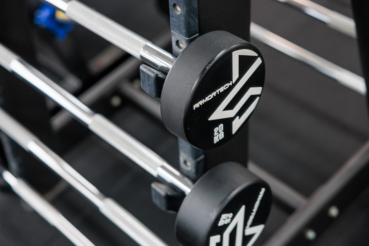 Close up of gym weights