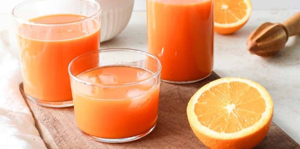 orange carrot ginger juice
