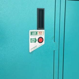 A photo of some lockers at Arena Joondalup